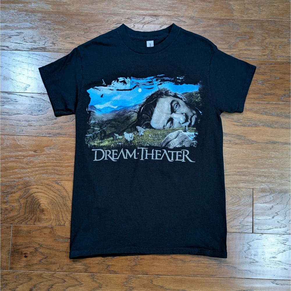 Dream Theater Band Tee Black Unisex Size Small‎ 17x24 Gildan Heavy Cotton
